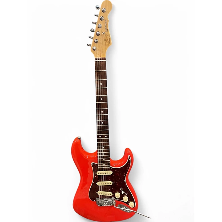 GL Used GL LEGACY FULLERTON DELUXE FIESTA RED Solid Body Electric Guitar.gc