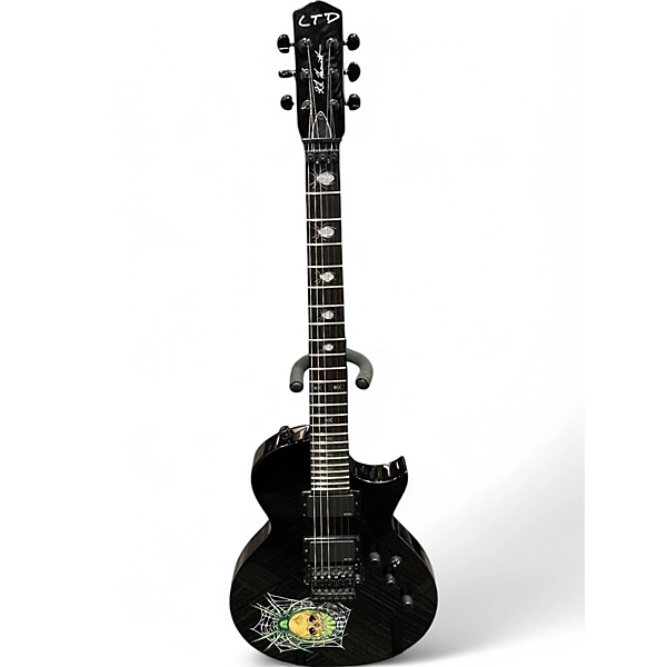 Used ESP LTD Kirk Hammett KH 3 Black Solid Body Electric Guitar