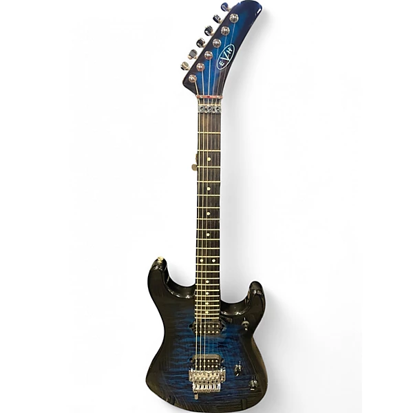 EVH Used EVH 5100 DELUXE QUILTED BLUE Solid Body Electric Guitar.gc
