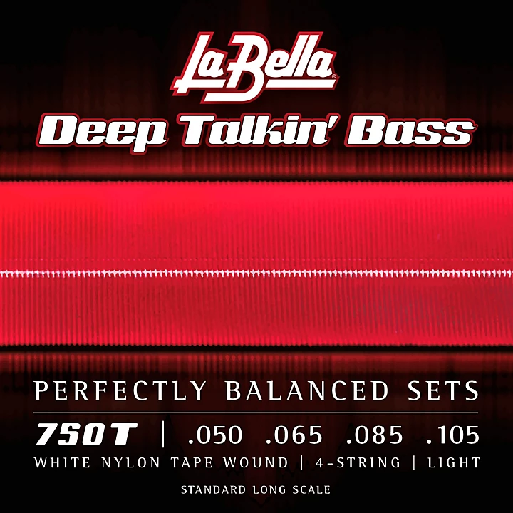 Deep Talkin White Nylon Tape Wound 4 String Bass Strings