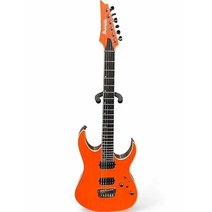 Used Ibanez Prestige RGR5221 Orange Solid Body Electric Guitar