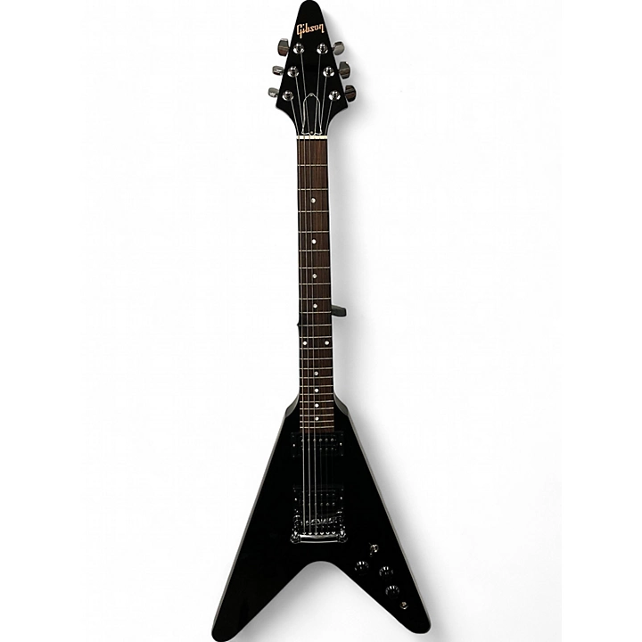Used Gibson Flying V Black Solid Body Electric Guitar