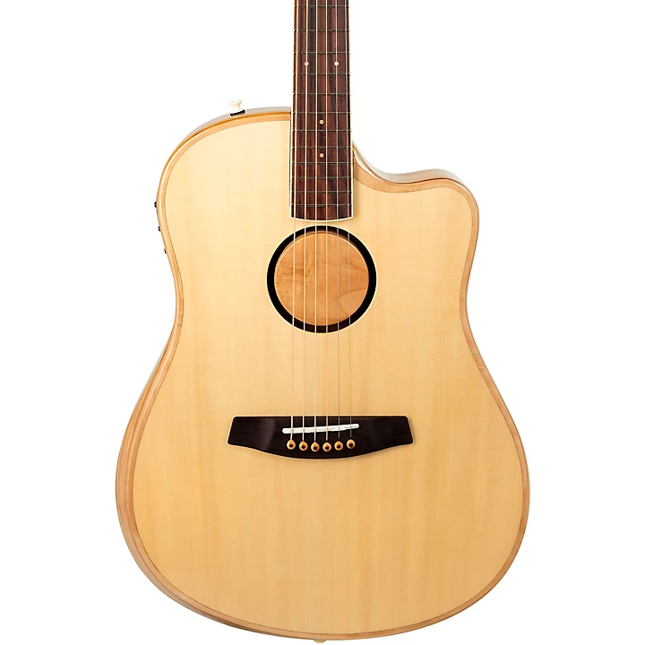 AEG 1 Englemann Spruce Dreadnought Acoustic Electric Guitar Natural