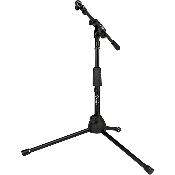 Telescoping Boom Amplifier Mic Stand Black