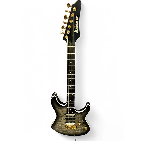 Used Ibanez AZ47P1QM BLACK ICE BURST Solid Body Electric Guitar