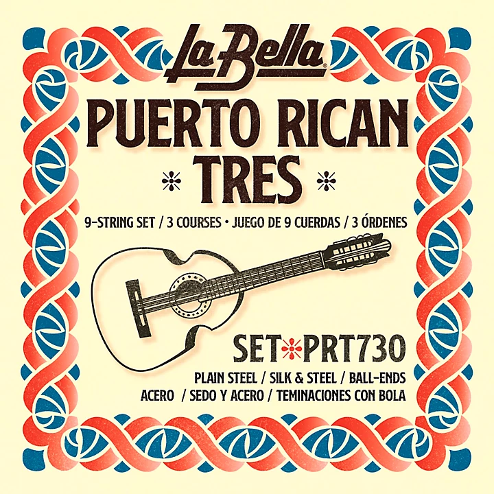 PRT730 Puerto Rican Tres 9 String Set