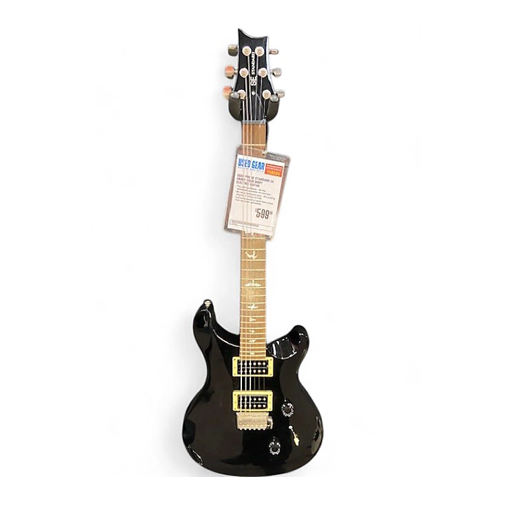 Used PRS SE Standard 24 Ebony Solid Body Electric Guitar