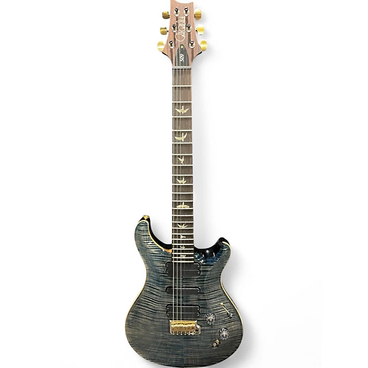 PRS Used PRS 509 10 Top Faded Whale Blue Solid Body Electric Guitar.gc