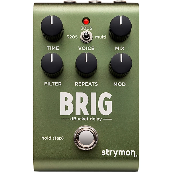 Strymon Brig Multi Voiced dBucket Delay Effects Pedal Green