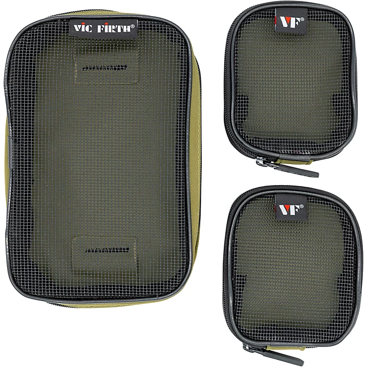 3 Piece Accessory Pouch Kit Sage Green