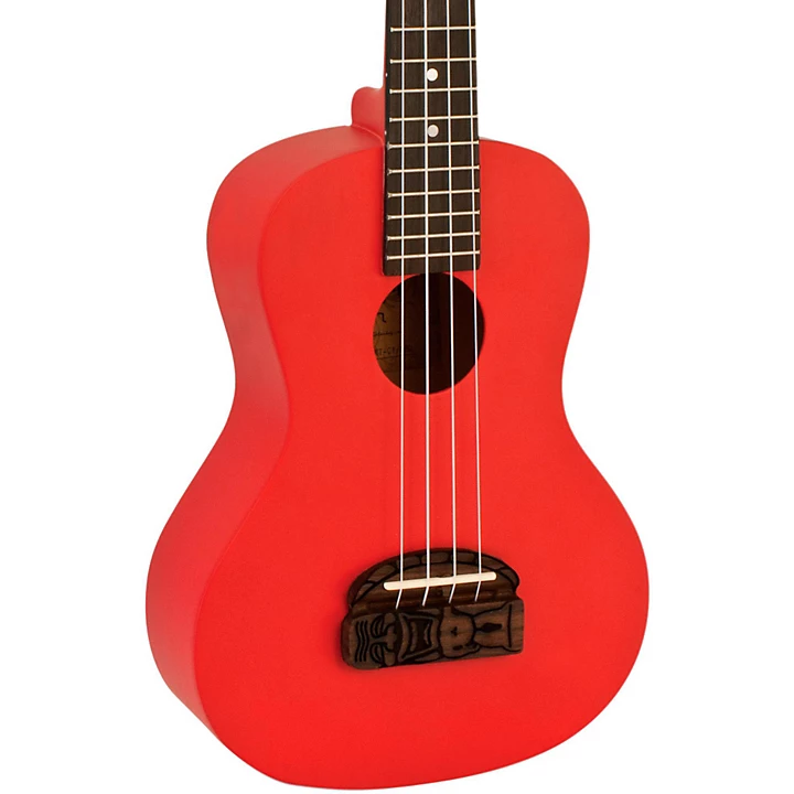 Tiki Concert Ukulele Red