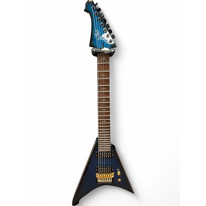 Used Sgt Doom Roadrunner 7 Sparkle Blueburst Solid Body Electric Guitar