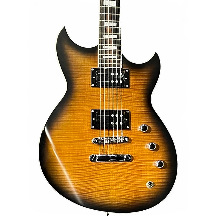 Used Reverend Sensei RA FM Coffee Burst Solid Body Electric Guitar