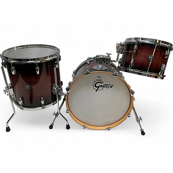 Used Gretsch Drums 3 Piece Renown CHERRY BURST Drum Kit