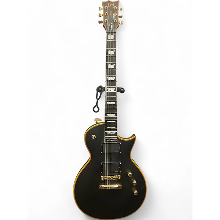 ESP Used ESP EC1000 Deluxe Black Solid Body Electric Guitar