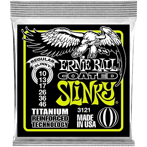 3121 Coated Titanium Slinky Electric Guitar Strings