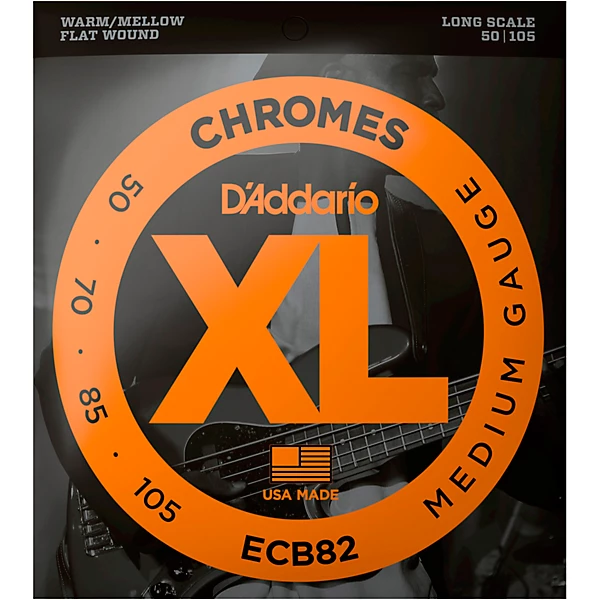 ECB82 Chromes Flatwound Medium Bass Strings