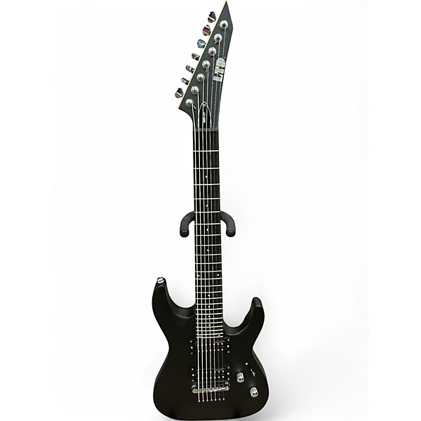 Used ESP LTD MH17 7 String Satin Black Solid Body Electric Guitar