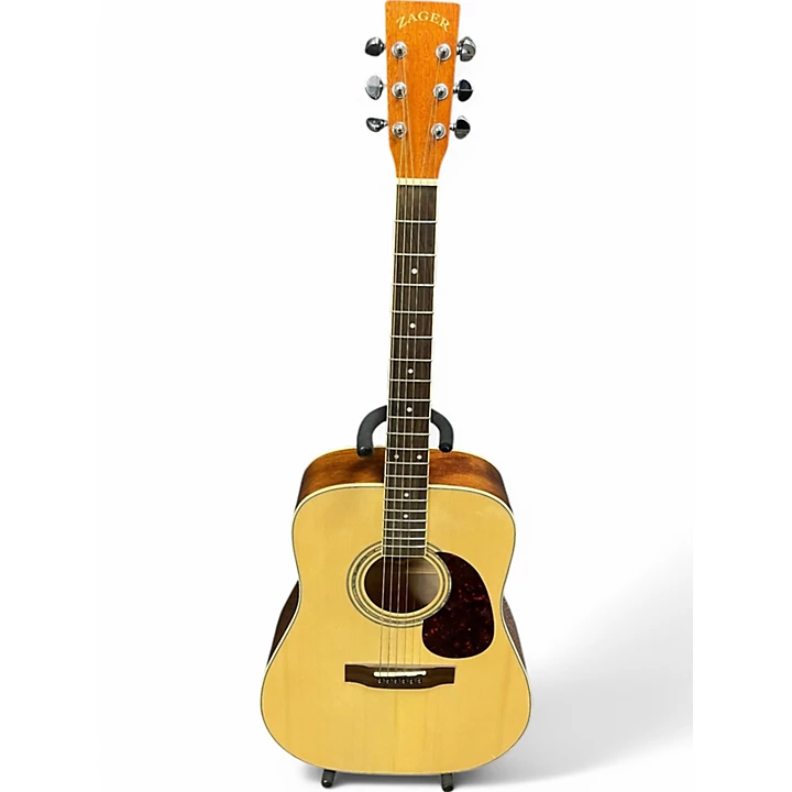 Used Zager ZAD 50 Natural Acoustic Guitar