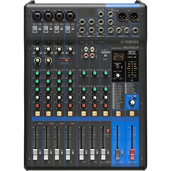 Yamaha MG10XUF 10 Channel Analog Mixer