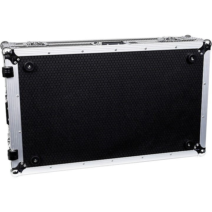 Flight Case for Rane Four With Laptop Platform and Wheels Black