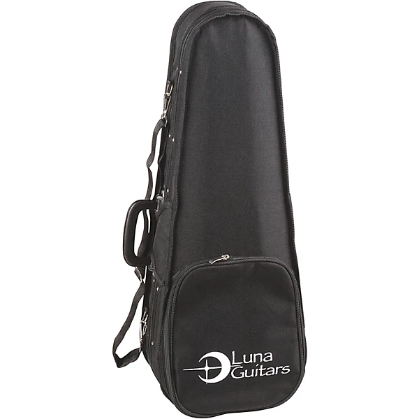 Luna Lightweight Case for Baritone Ukelele Black Black
