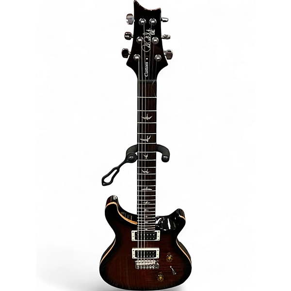 Used PRS SE Custom 24 black gold sunburst Solid Body Electric Guitar