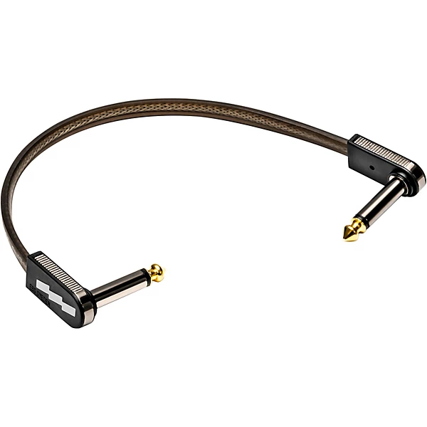 Flat Patch Cable 787 inches Black and Silver