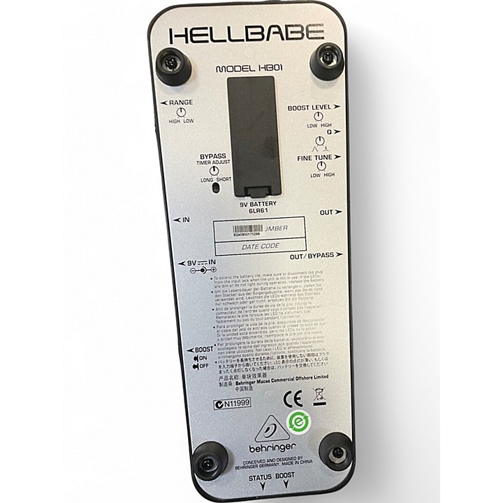 Used Behringer HB01 Effect Pedal.gc