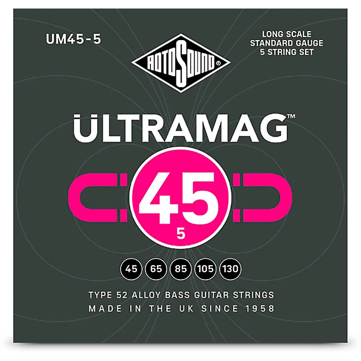 Ultramag Bass Guitar Strings 5 String Set 45