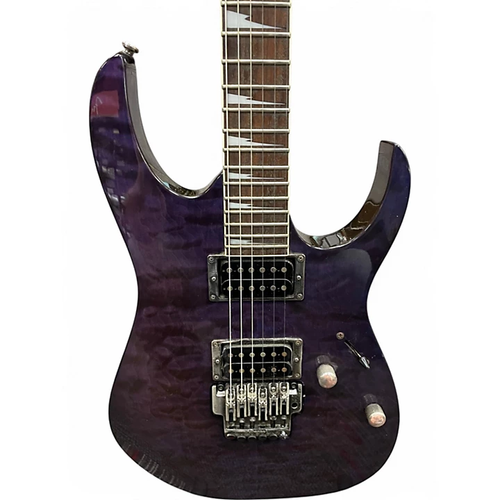 Ibanez Used Ibanez RG320DXQM Purple Solid Body Electric Guitar.gc