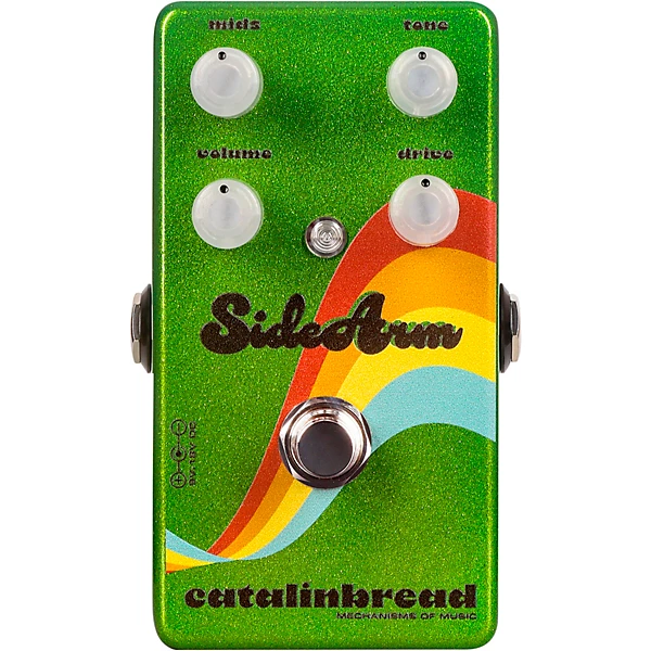 SideArm 70s Collection Overdrive Effects Pedal Sparkle Green