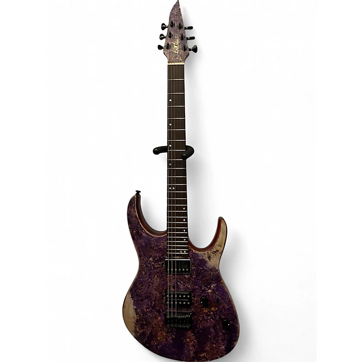 Used Eart EX H6 Purple Solid Body Electric Guitar