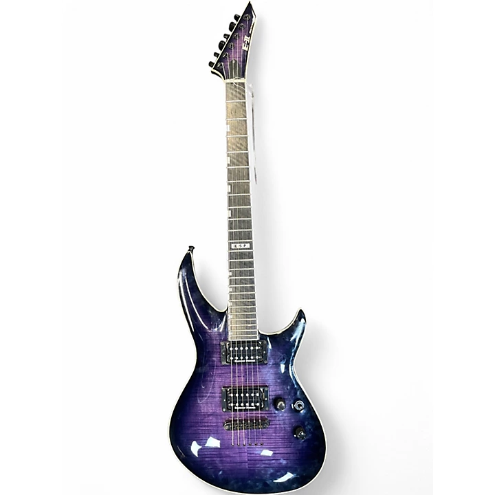 ESP Used ESP E II Horizon 3 Trans Purple Solid Body Electric Guitar.gc