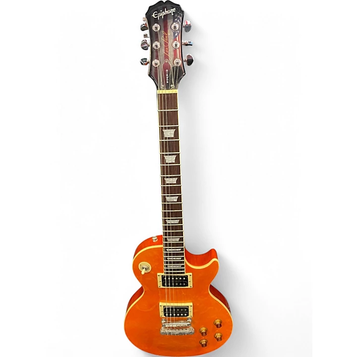 Used Epiphone 2003 Les Paul Classic Orange Solid Body Electric Guitar