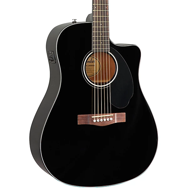 CD 60SCE Dreadnought Acoustic Electric Guitar Black