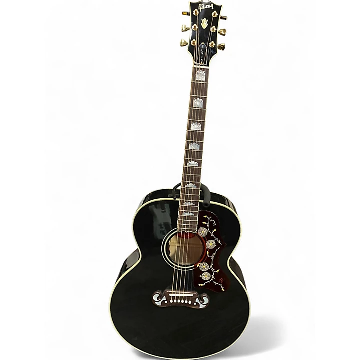 Used Gibson Elvis SJ 200 Black Acoustic Electric Guitar