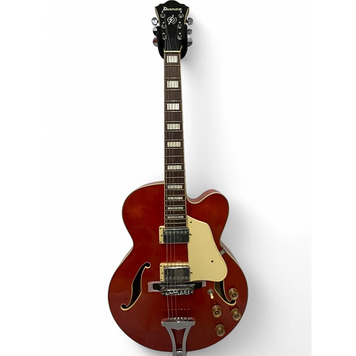 Ibanez Used Ibanez AF75 Orange Hollow Body Electric Guitar