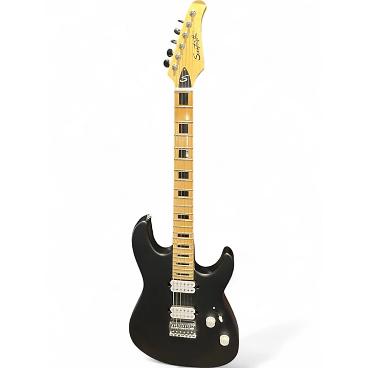 Used Sawtooth st m24ac skb Black Solid Body Electric Guitar