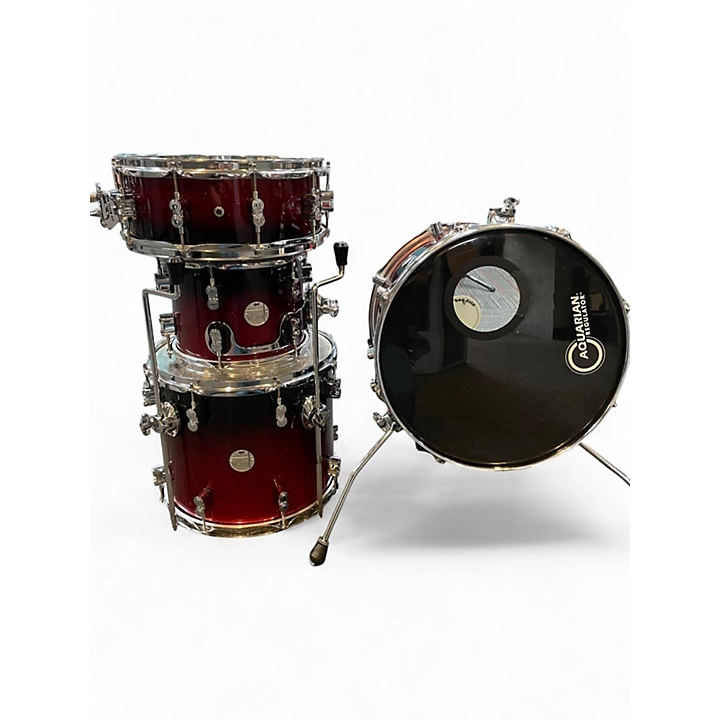 Pearl Used Pearl 4 Piece Concept Series Red Sparkle Drum Kit.gc