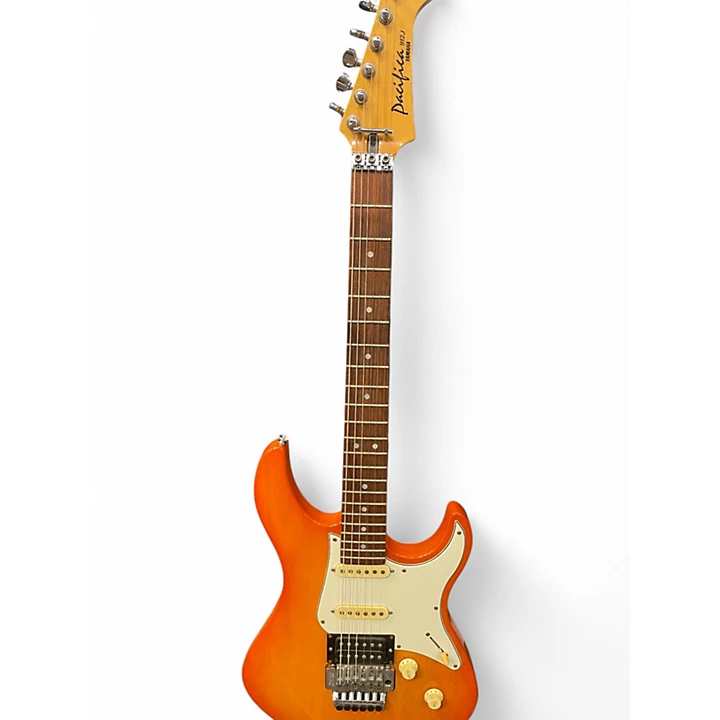 Used Yamaha Pacifica 912J Trans Orange Solid Body Electric Guitar