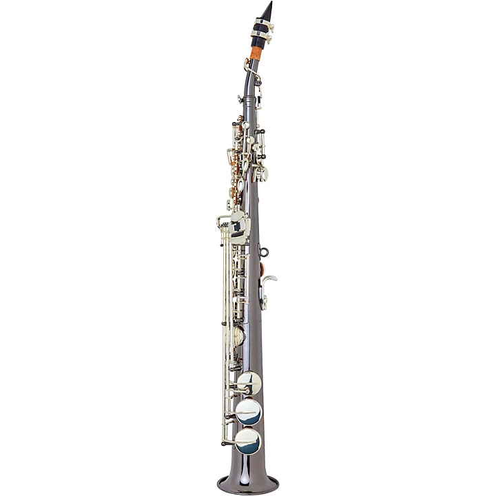 ASPS 450 Vienna Series Straight Soprano Sax Black Nickel Body Silver Keys