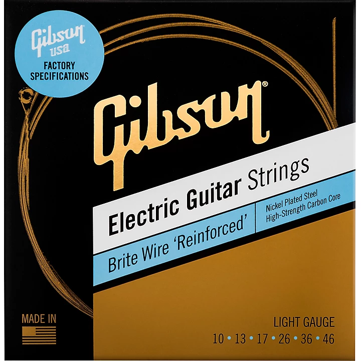 Brite Wire Reinforced Electric Guitar Strings Light Gauge