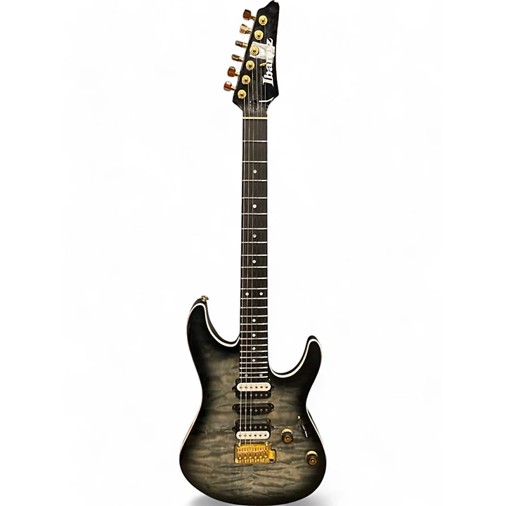 Used Ibanez Premium AZ47P1Q Black Ice Burst Solid Body Electric Guitar