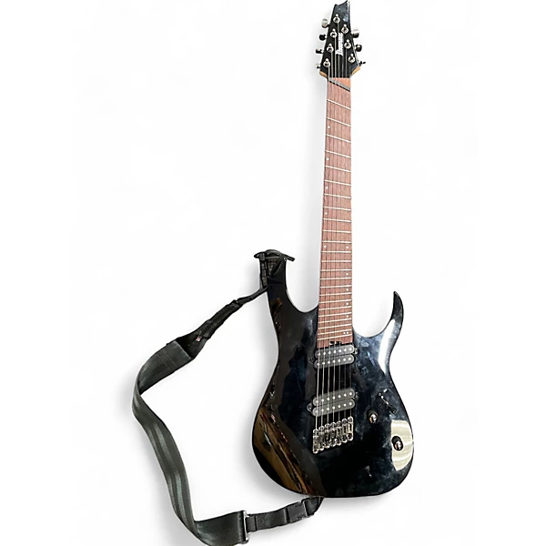 Ibanez Used Ibanez rgms7bk Black Solid Body Electric Guitar.gc