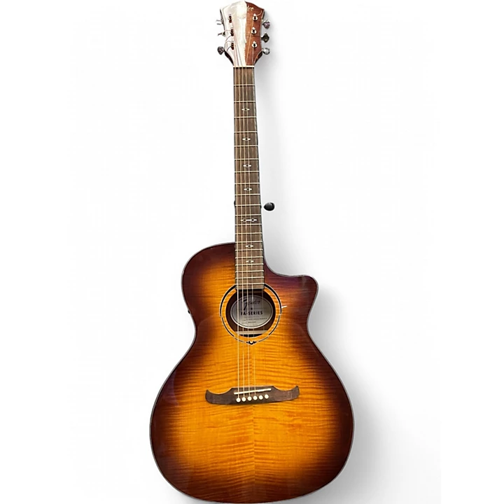 Fender Used Fender FA345 Natural Acoustic Electric Guitar.gc