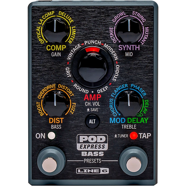 Line 6 POD Express Bass Effects Pedal Black