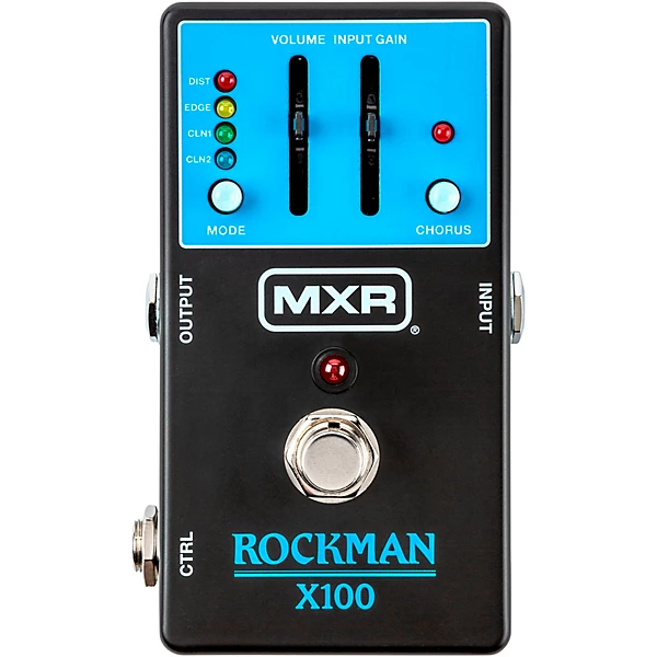 Rockman X100 Analog Tone Processor Effects Pedal Black and Blue