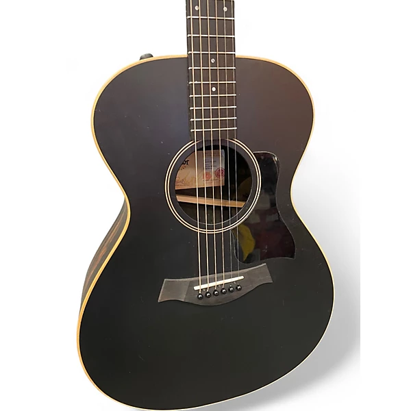 Taylor Used Taylor AD12e Blacktop Black Acoustic Electric Guitar.gc
