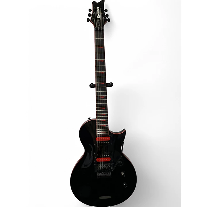 Used Kramer Assault 220 Black and Red Solid Body Electric Guitar